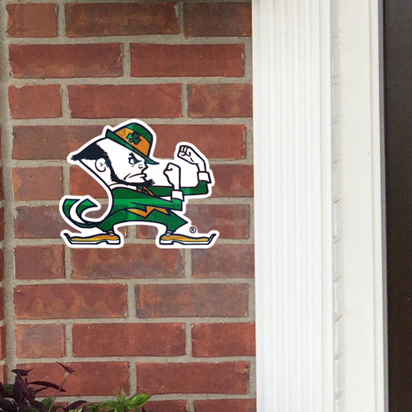 Notre Dame Fighting Irish:  2022 Leprechaun Outdoor Logo        - Officially Licensed NCAA    Outdoor Graphic