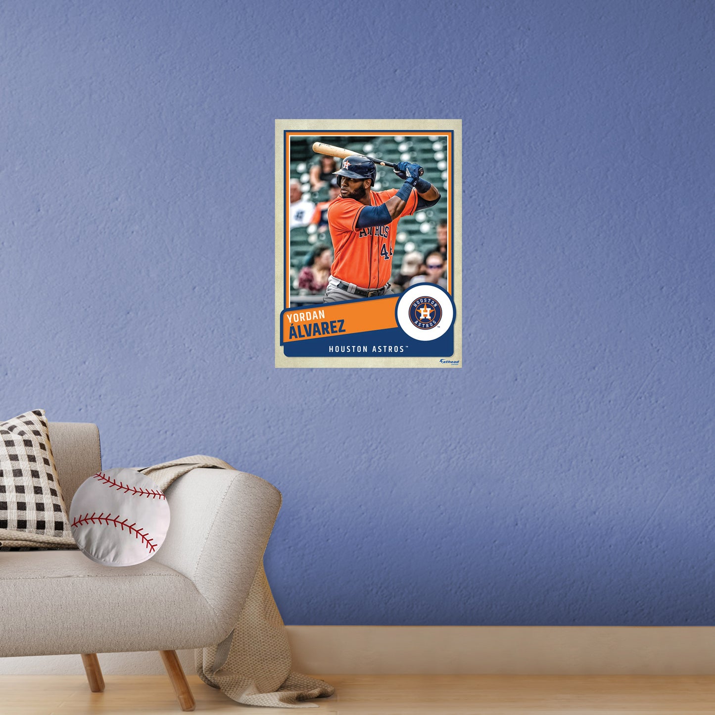 Houston Astros: Yordan Álvarez  Poster        - Officially Licensed MLB Removable     Adhesive Decal