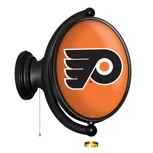 Philadelphia Flyers: Original Oval Rotating Lighted Wall Sign - The Fan-Brand