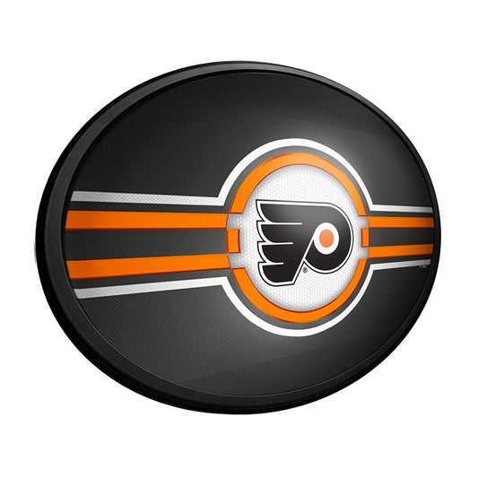 Philadelphia Flyers: Oval Slimline Lighted Wall Sign - The Fan-Brand