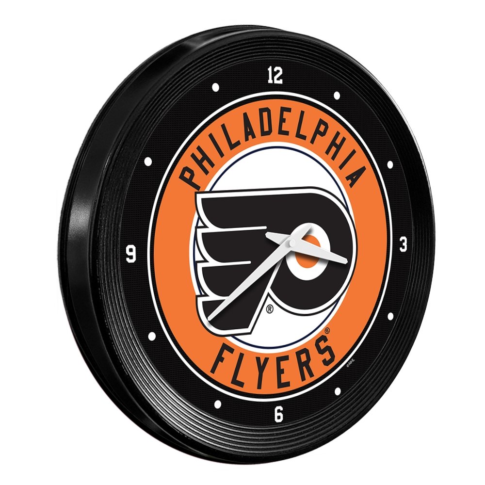 Philadelphia Flyers: Ribbed Frame Wall Clock - The Fan-Brand