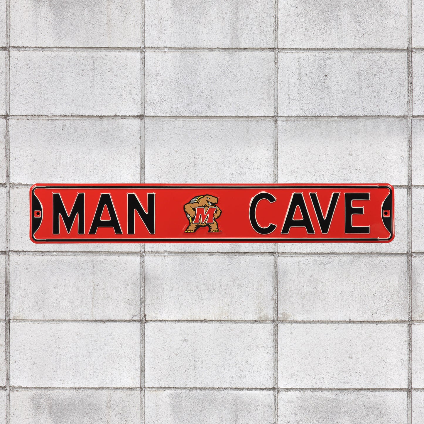 Maryland Terrapins: Man Cave - Officially Licensed Metal Street Sign