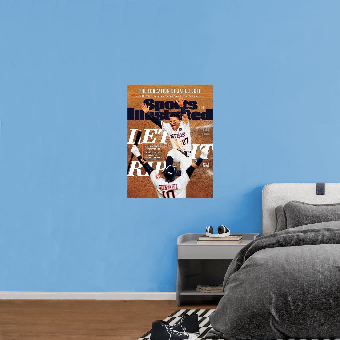 Houston Astros: José Altuve and Yuli Gurriel October 2017 Sports Illustrated Cover - Officially Licensed MLB Removable Adhesive Decal