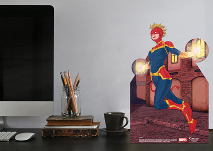 Avengers: CAPT MARVEL Mini   Cardstock Cutout  - Officially Licensed Marvel    Stand Out