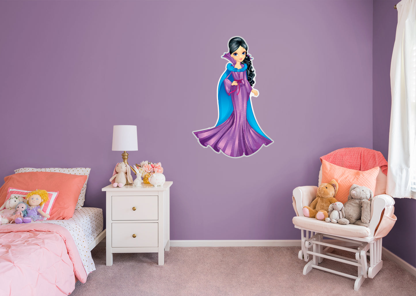 Nursery: Princess Fancy Princess Part Two Character        -   Removable Wall   Adhesive Decal