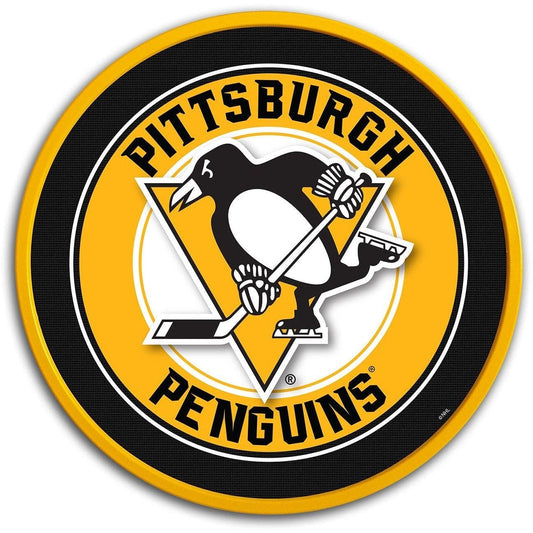 Pittsburgh Penguins: Modern Disc Wall Sign - The Fan-Brand