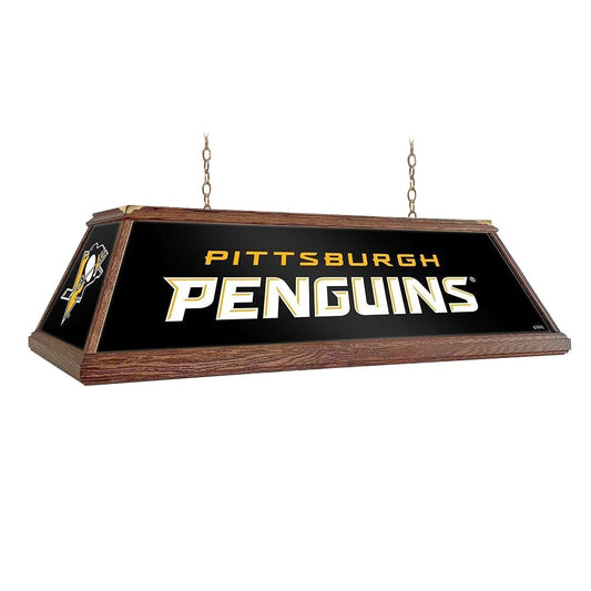 Pittsburgh Penguins: Premium Wood Pool Table Light - The Fan-Brand