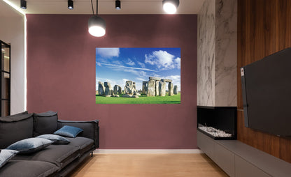 Popular Landmarks: Stonehenge Realistic Poster - Removable Adhesive Decal