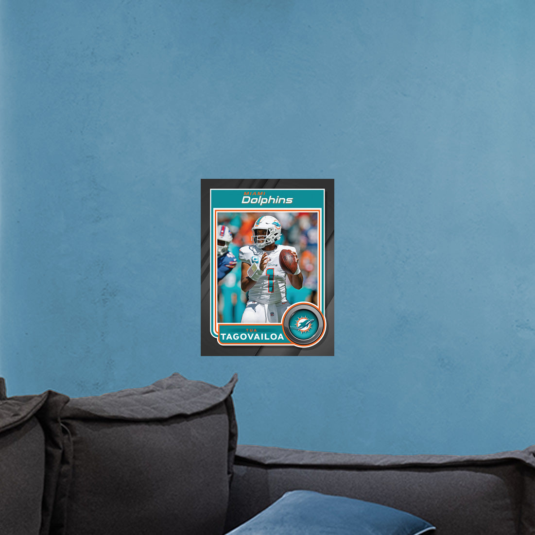 Miami Dolphins: Tua Tagovailoa Poster - Officially Licensed NFL Removable Adhesive Decal