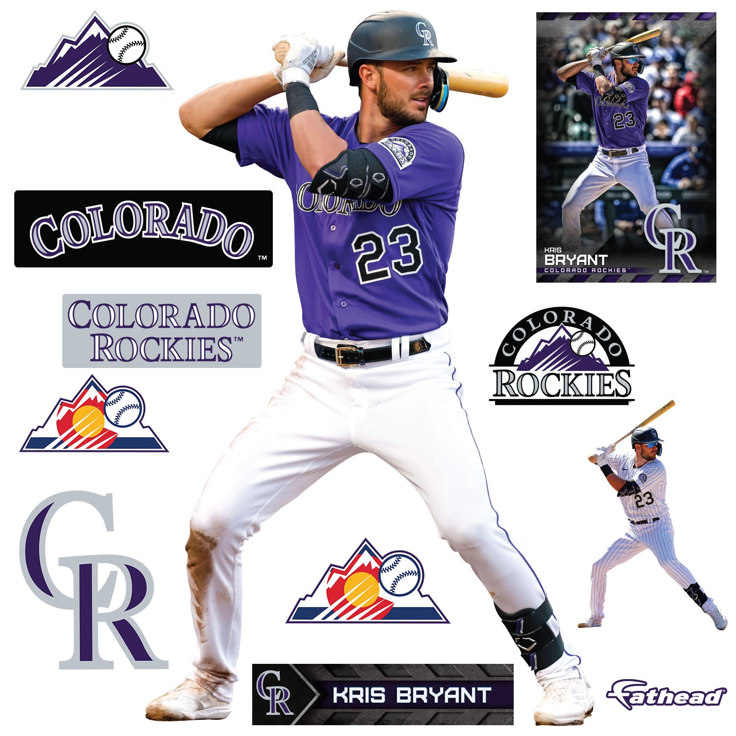 Colorado Rockies: Kris Bryant 2022 Purple - Officially Licensed MLB Re