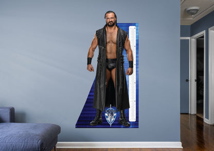 Drew McIntyre  Growth Chart        - Officially Licensed WWE Removable Wall   Adhesive Decal