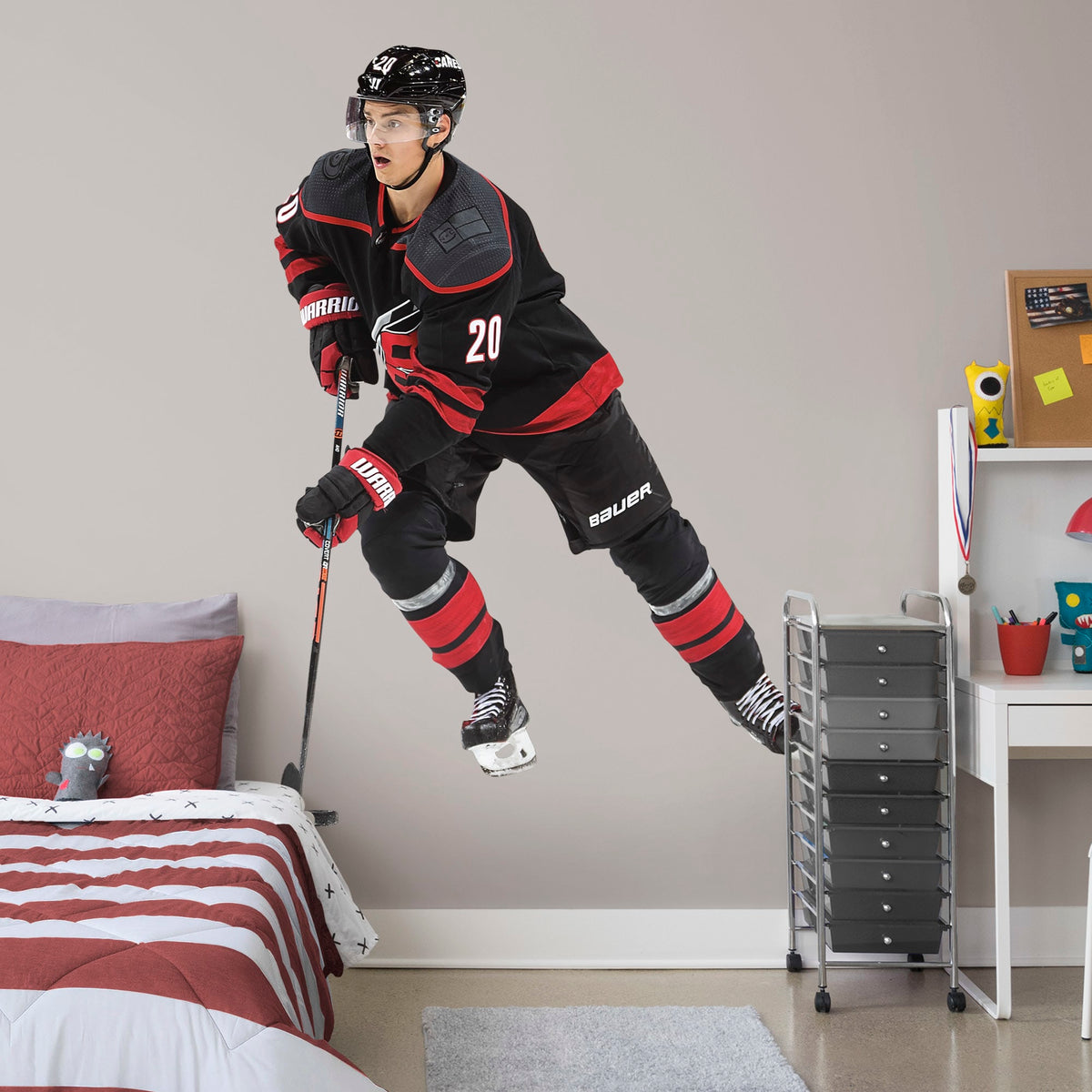 Life-Size Athlete + 2 Decals (55"W x 80"H)