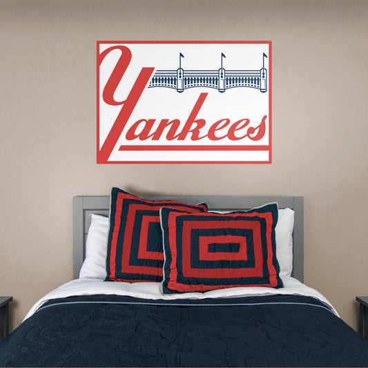 New York Yankees: Classic Logo - Officially Licensed MLB Removable Wall Decal