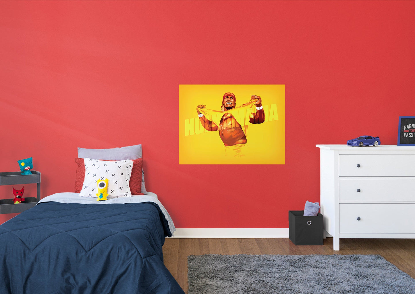 Hulk Hogan  Mural        - Officially Licensed WWE Removable Wall   Adhesive Decal
