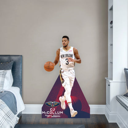New Orleans Pelicans: CJ McCollum 2022  Life-Size   Foam Core Cutout  - Officially Licensed NBA    Stand Out