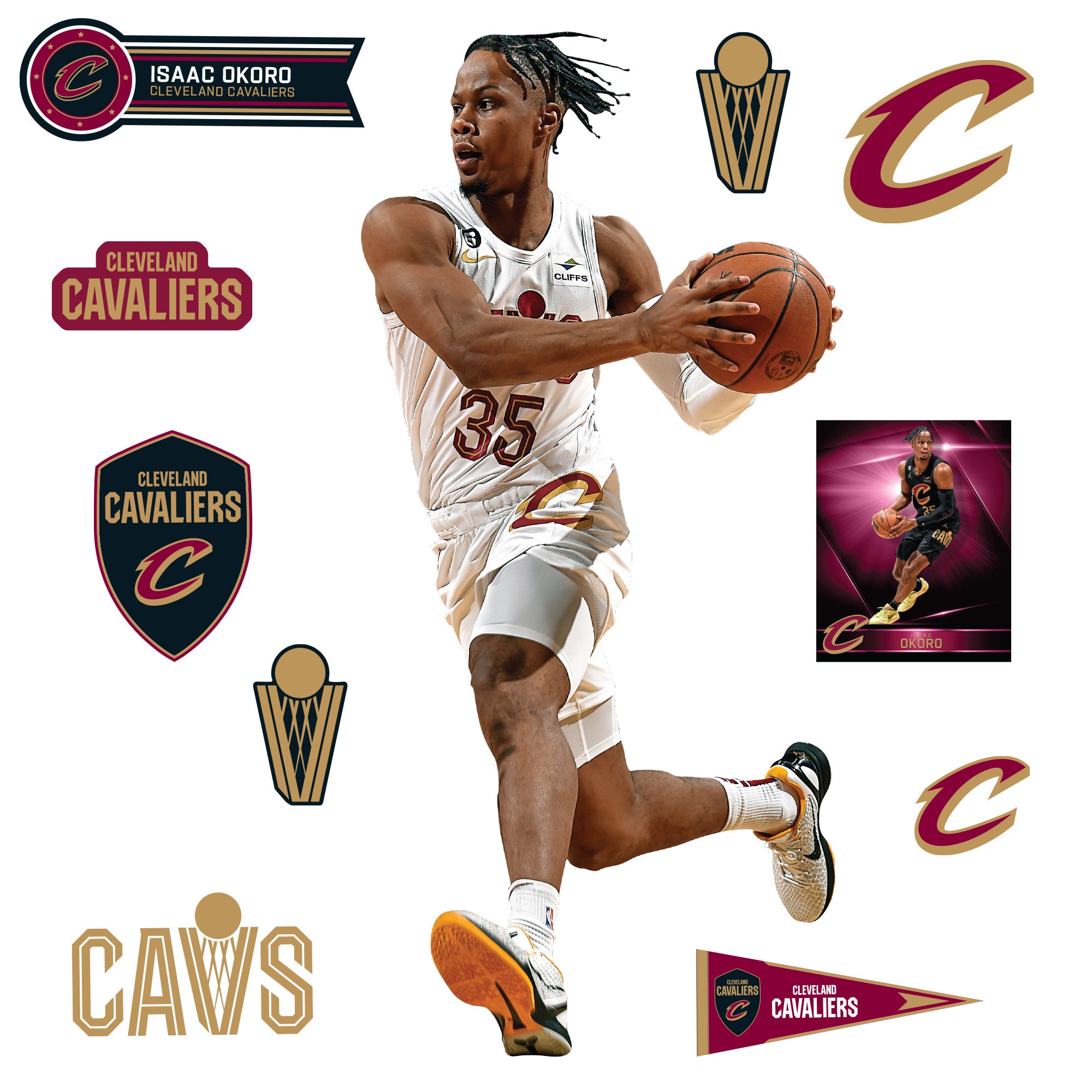 Cleveland Cavaliers: Isaac Okoro - Officially Licensed NBA