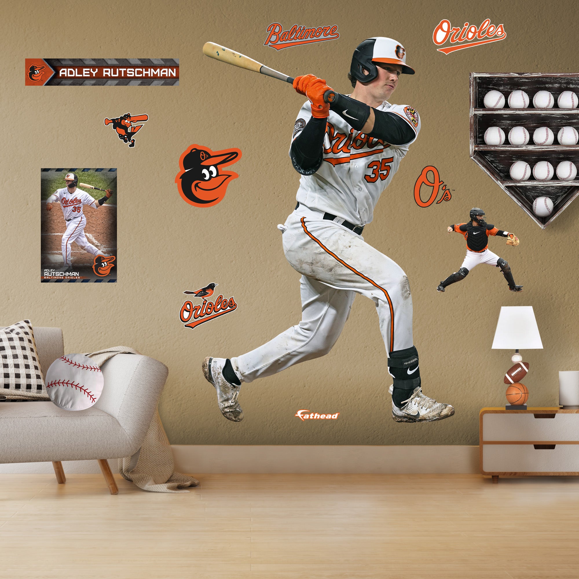 Baltimore Orioles: Adley Rutschman 2022 Life-Size Foam Core Cutout -  Officially Licensed MLB Stand Out