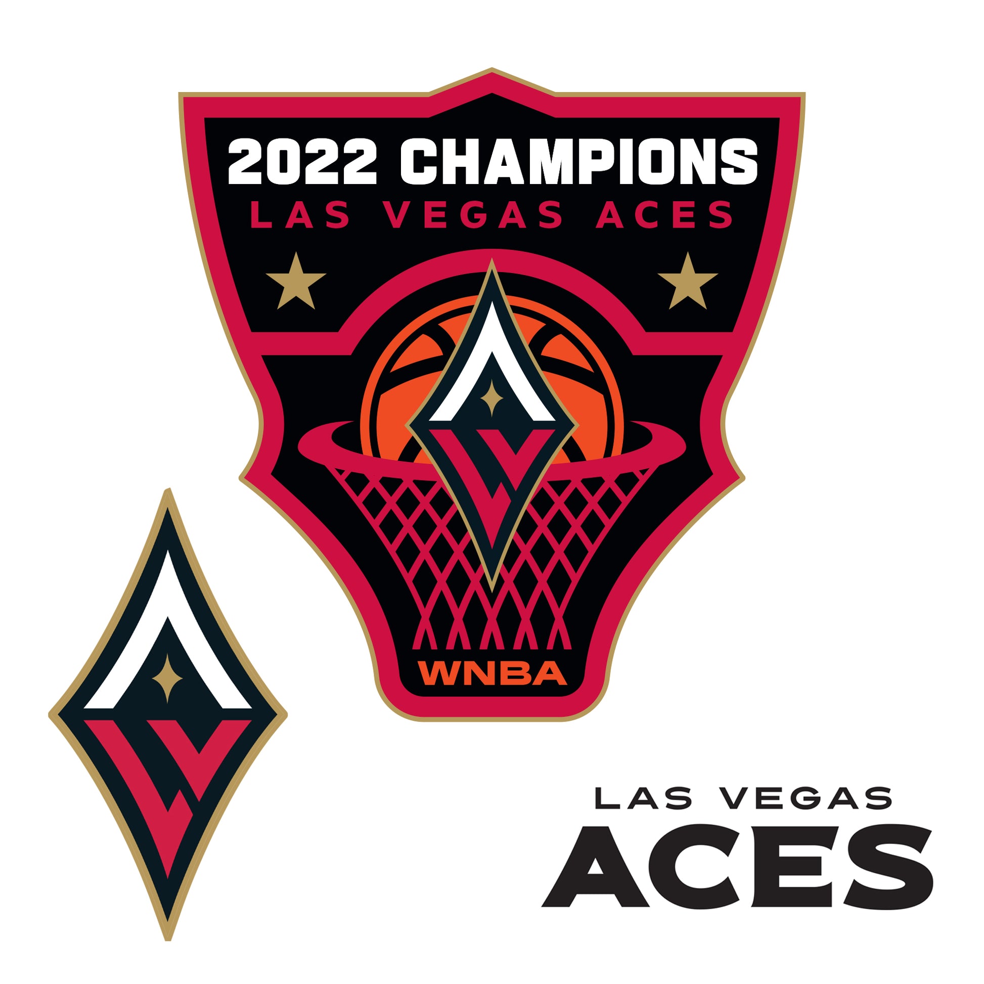 Las Vegas Aces: 2022 Champions Logo - Officially Licensed WNBA