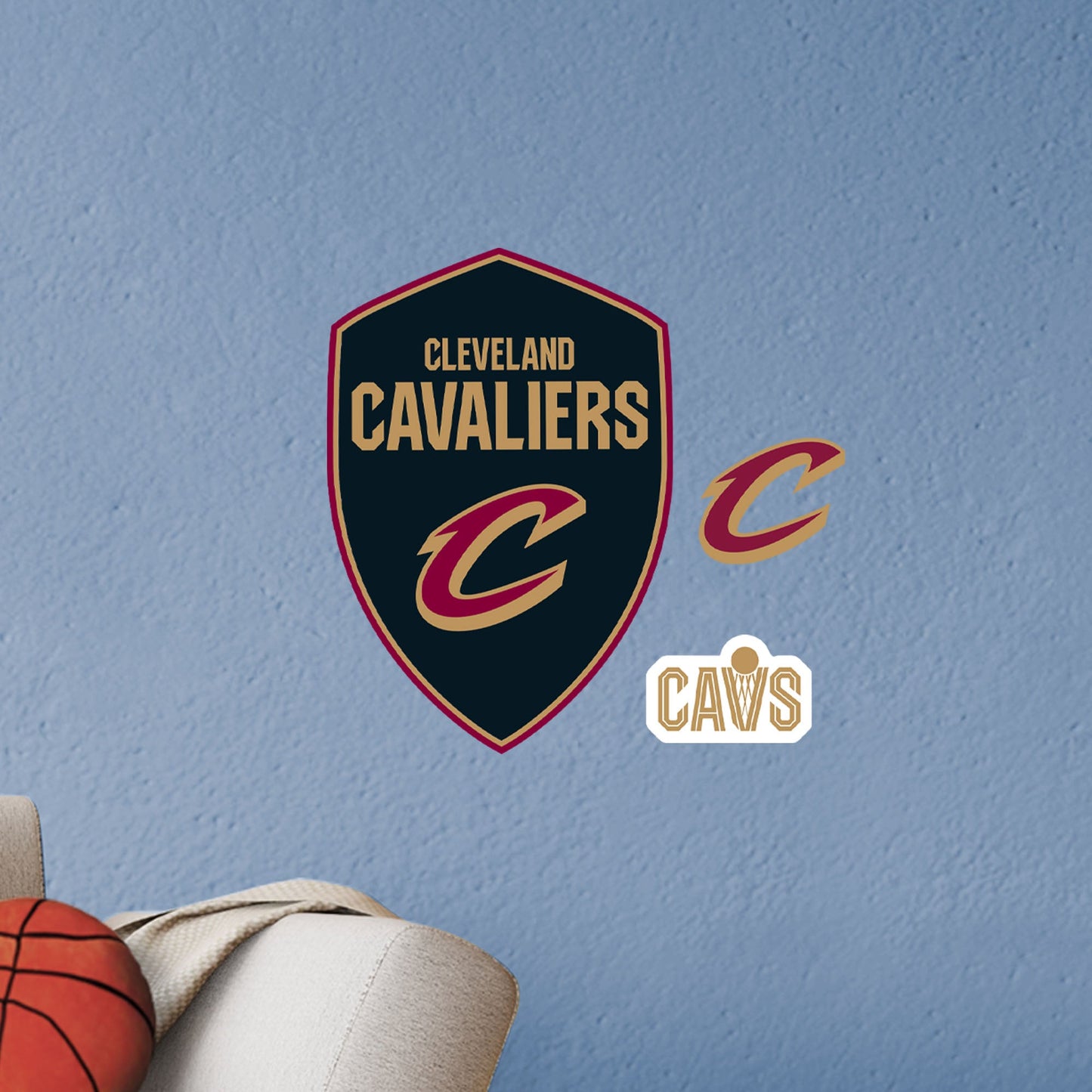 Cleveland Cavaliers: Shield Logo - Officially Licensed NBA Removable Adhesive Decal