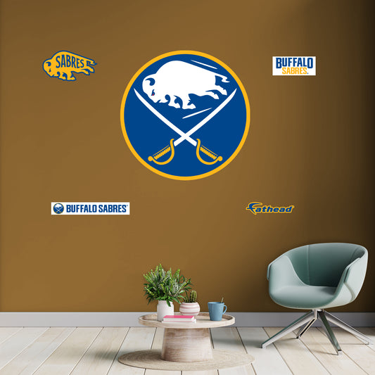 Buffalo Sabres:   Logo        - Officially Licensed NHL Removable     Adhesive Decal