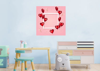 Valentine's Day:  Let's Celebrate Dry Erase        -   Removable     Adhesive Decal