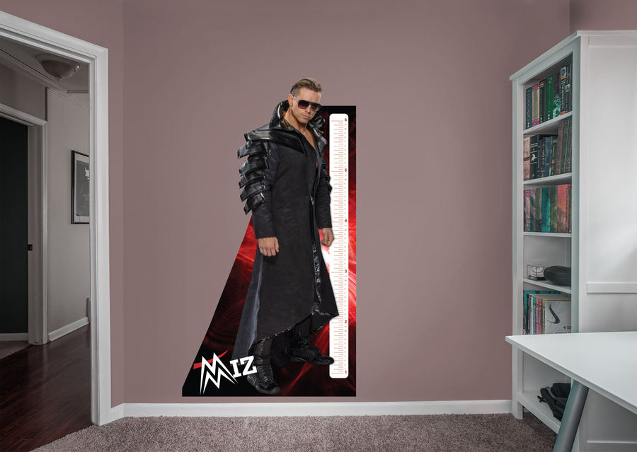 The Miz - Growth Chart - Official WWE - Reusable Vinyl Wall Decal