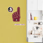 Florida State Seminoles:    Foam Finger        - Officially Licensed NCAA Removable     Adhesive Decal