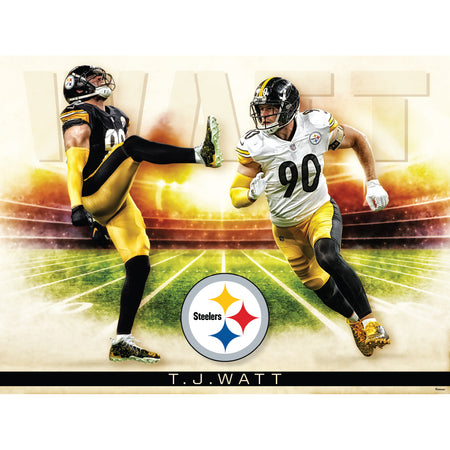 Pittsburgh Steelers: T.J. Watt 2023 Icon Poster - Officially Licensed –  Fathead