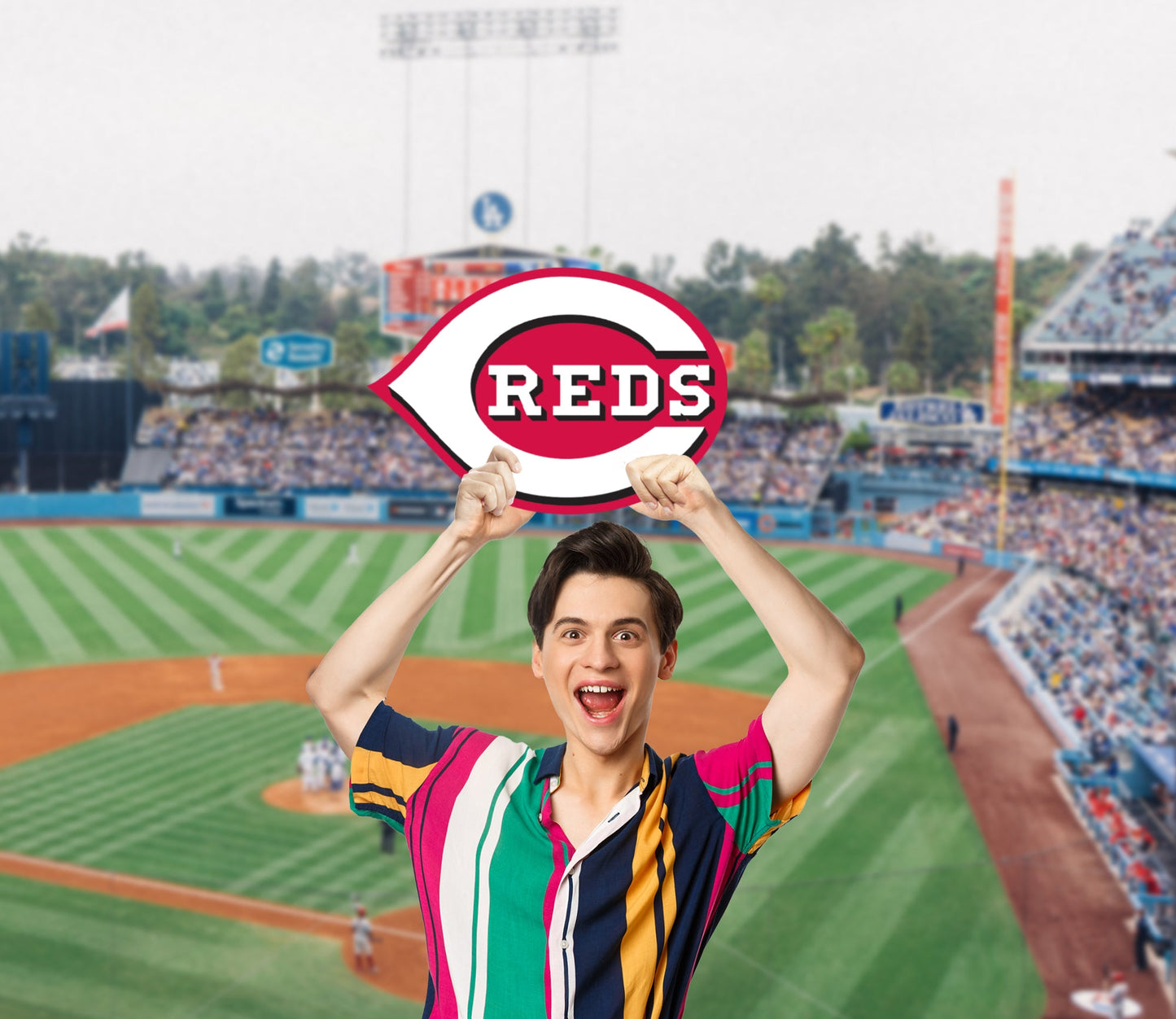 Cincinnati Reds: Logo Foam Core Cutout - Officially Licensed MLB Big Head