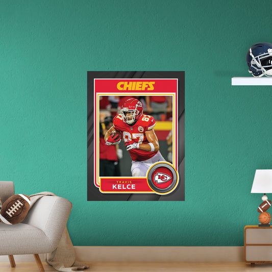 Kansas City Chiefs: Travis Kelce 2022 Poster        - Officially Licensed NFL Removable     Adhesive Decal