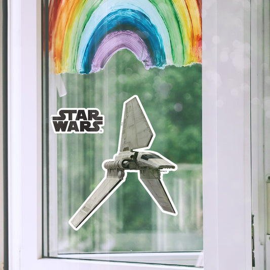 Imperial Shuttle_semiprofile Window Clings        - Officially Licensed Star Wars Removable Window   Static Decal