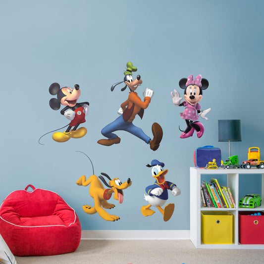 Lot of 10 Disney Stickers Stitch Mickey Donald Minnie Simba Rapunzel