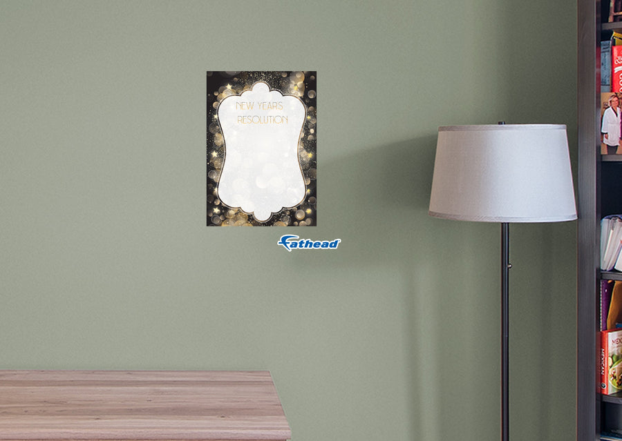 New Year: Glamorous Dry Erase - Removable Adhesive Decal