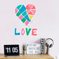 Dream Big Art:  Love Icon        - Officially Licensed Juan de Lascurain Removable     Adhesive Decal