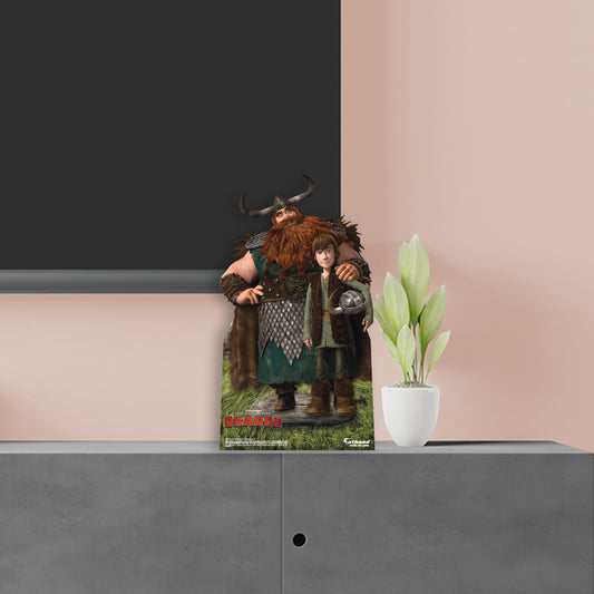 How To Train Your Dragon: Hiccup & Stoick Father Son  Mini   Cardstock Cutout  - Officially Licensed NBC Universal    Stand Out