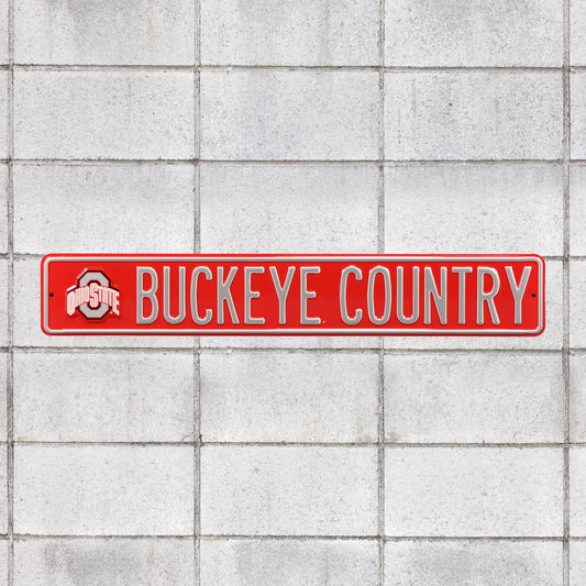 Ohio State Buckeyes: Buckeye Country - Officially Licensed Metal Street Sign