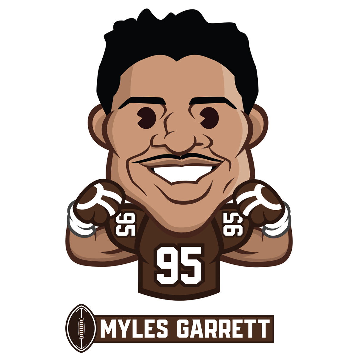 Myles Garrett rocks Dragon Ball Z visor at Orange and Brown scrimmage