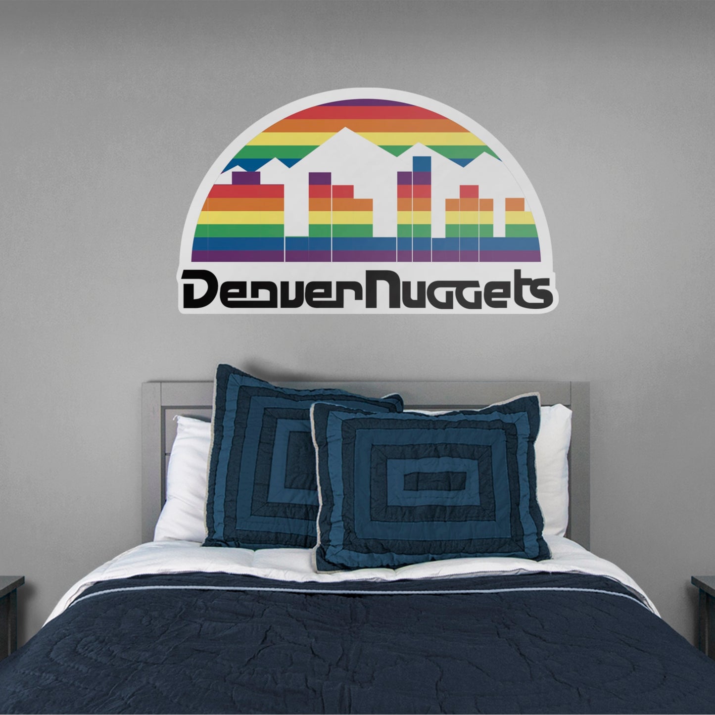 Denver Nuggets: Classic Logo - Officially Licensed NBA Removable Wall Decal