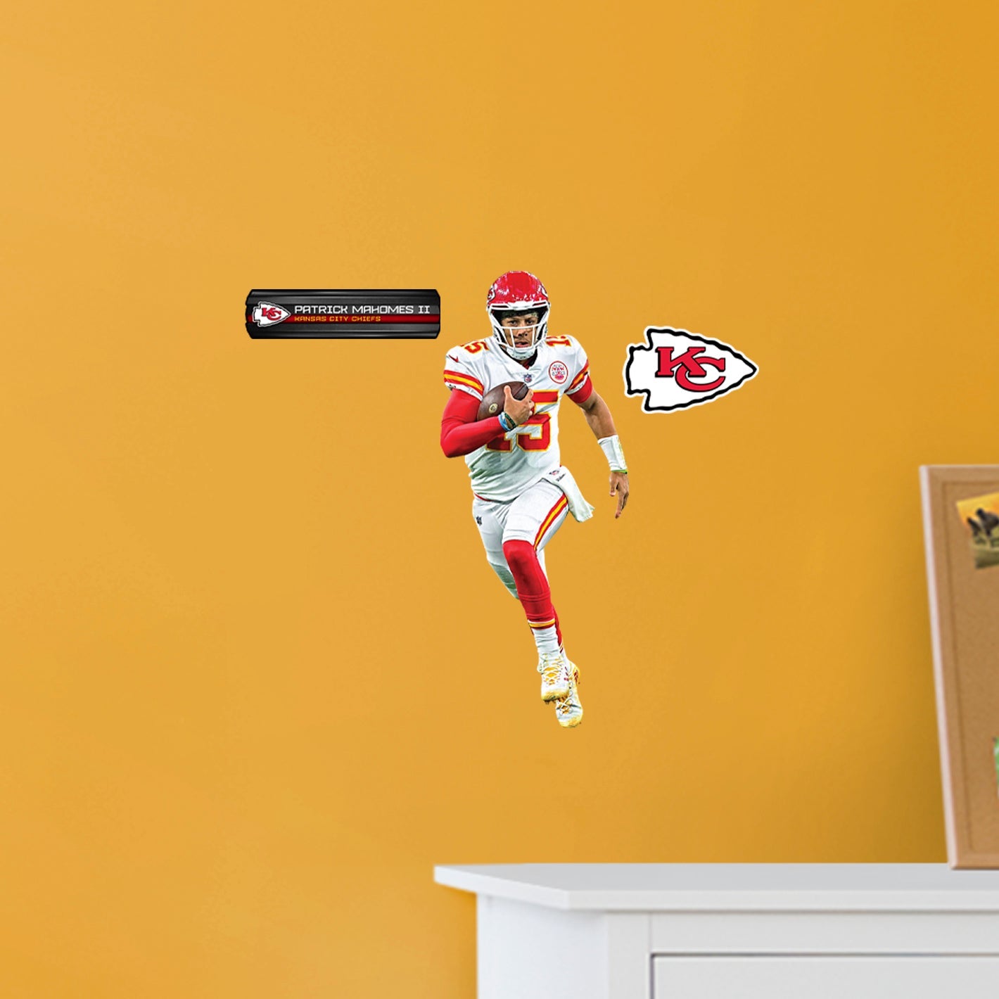 Kansas City Chiefs: Patrick Mahomes II Rush - Officially Licensed NFL Removable Adhesive Decal
