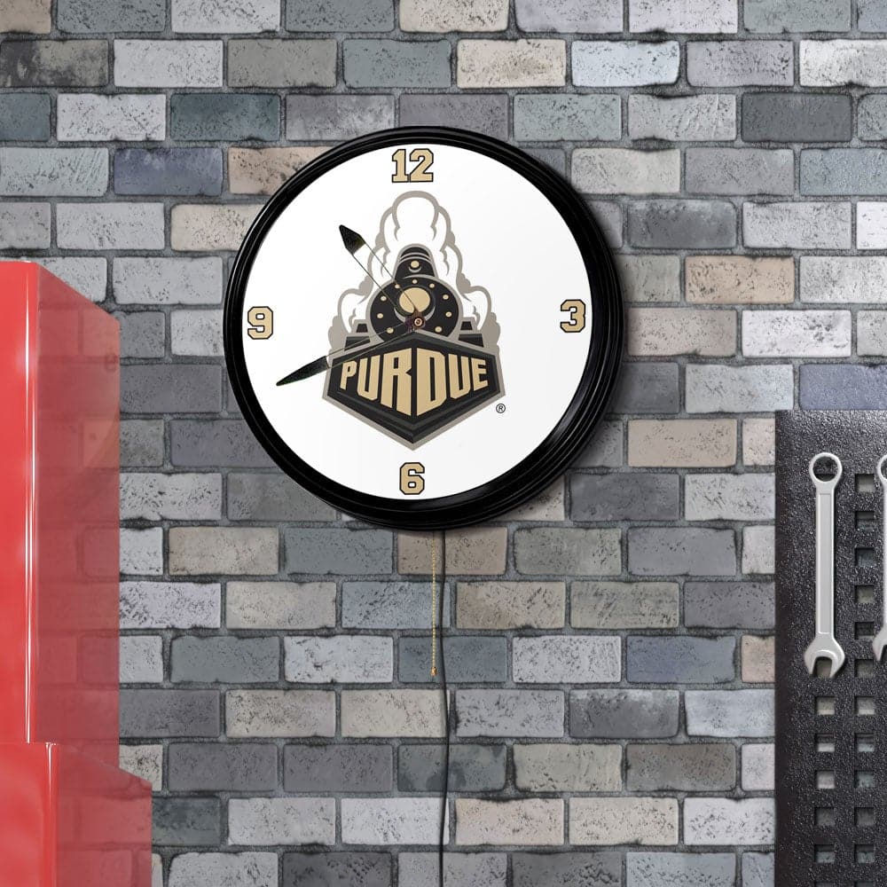 Purdue Boilermakers: Boilermaker Special - Retro Lighted Wall Clock - The Fan-Brand
