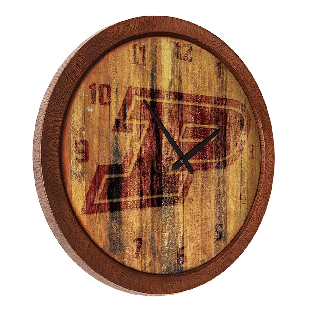 Purdue Boilermakers: Branded "Faux" Barrel Top Wall Clock - The Fan-Brand