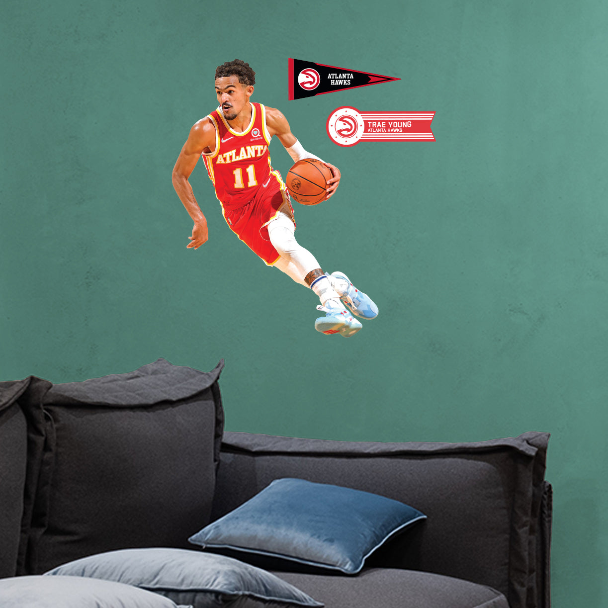 Atlanta Hawks: Trae Young - Officially Licensed NBA Removable Adhesive Decal