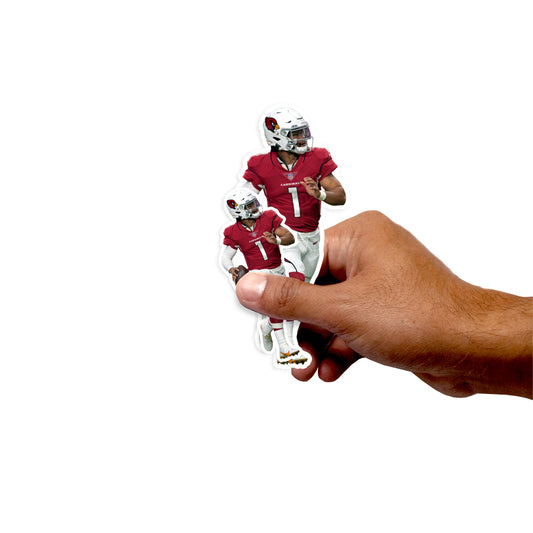 Sheet of 5 -Arizona Cardinals: Kyler Murray  Player MINIS        - Officially Licensed NFL Removable     Adhesive Decal