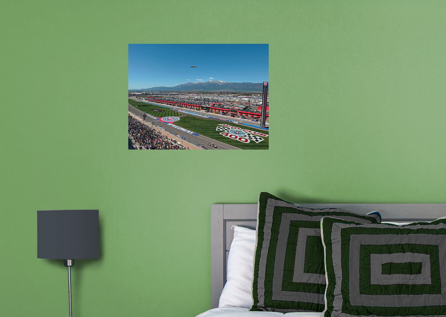 Auto Club Speedway - Wide Shot Mural - Peel & Stick Poster - Official NASCAR - Reusable Vinyl Wall Decal