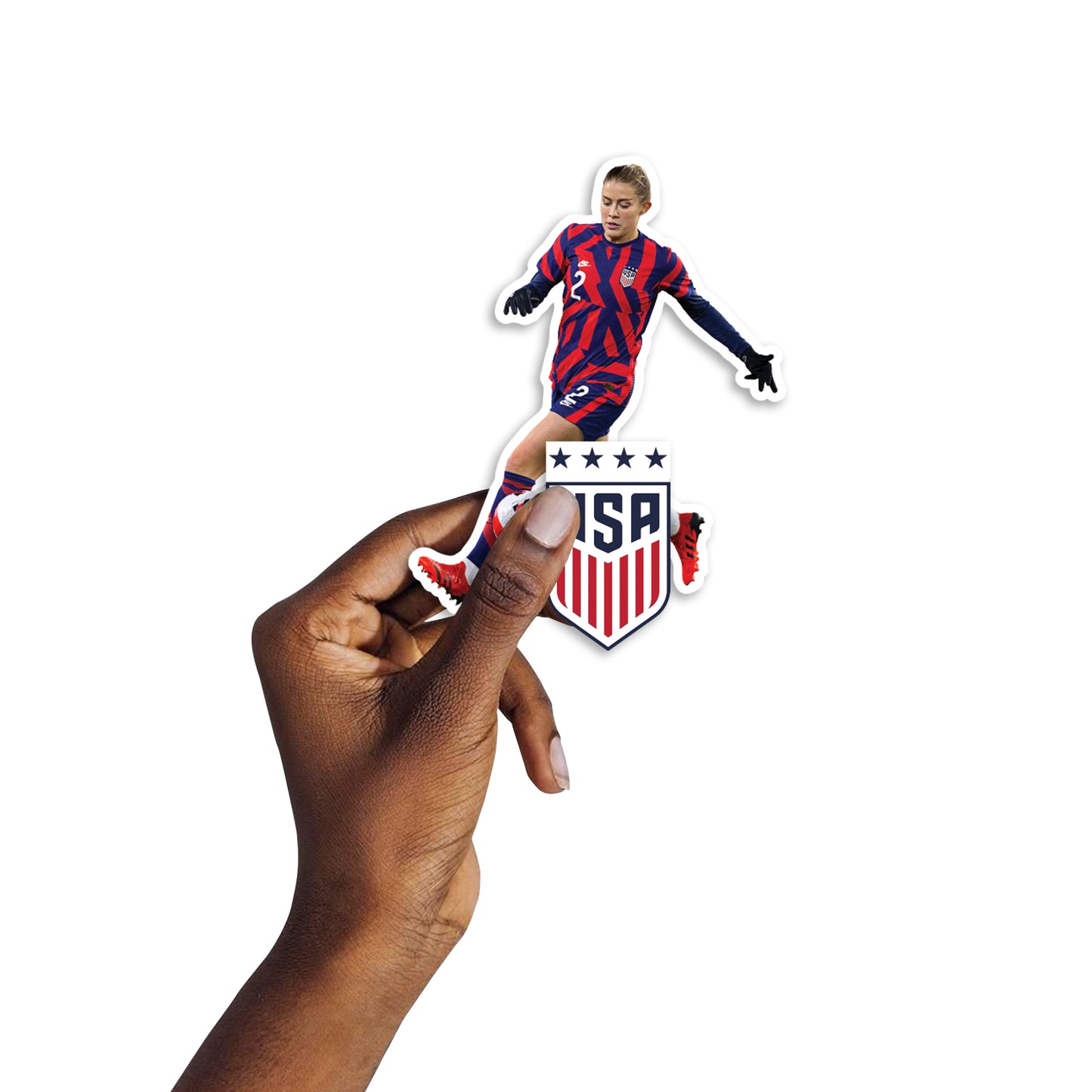Sheet of 5 -Abby Dahlkemper Player Minis - Officially Licensed USWNT Removable Adhesive Decal