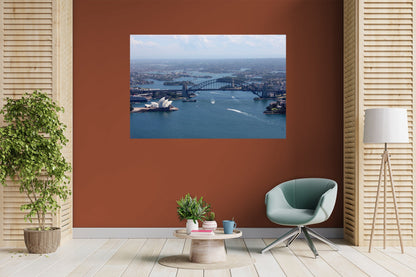 Popular Landmarks: Sydney Realistic Poster - Removable Adhesive Decal