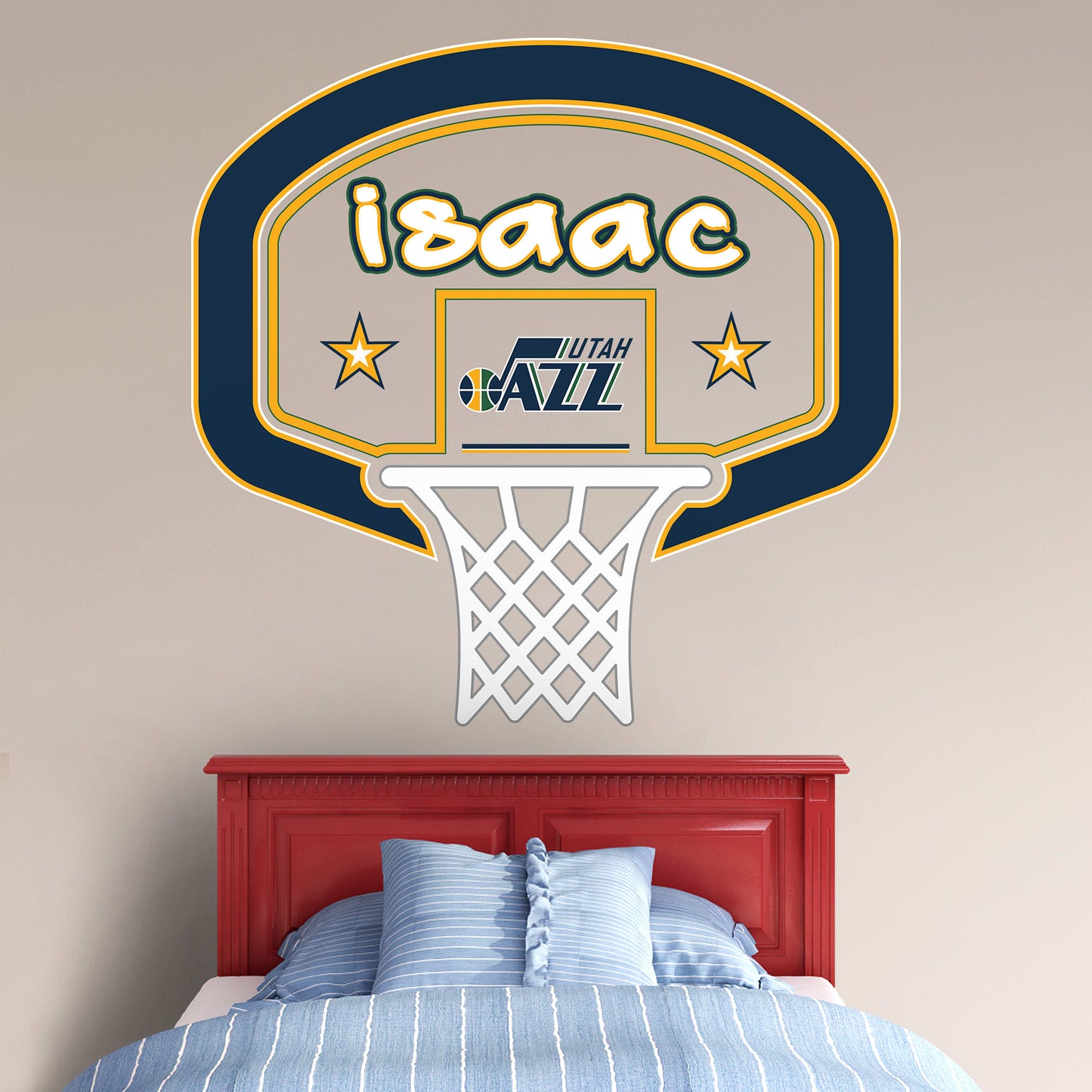 Utah Jazz: Personalized Name - Officially Licensed NBA Transfer Decal