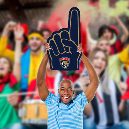 Florida Panthers: Foamcore Foam Finger Foam Core Cutout - Officially Licensed NHL Big Head