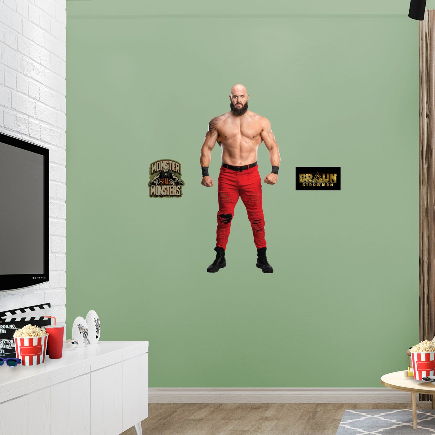 Braun Strowman         - Officially Licensed WWE Removable     Adhesive Decal