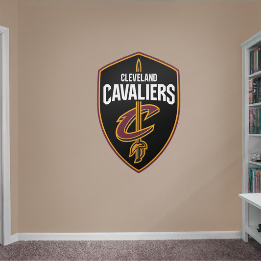 Cleveland Cavaliers: Shield Logo - Officially Licensed NBA Removable Wall Decal